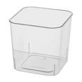thumbnail image 2 of Vxdvou Cute Desktop Wastebasket, Transparent Plastic Toilet Waste Basket for Bedroom, Living Room, Bathroom, Multi-purpose Storage Bin, Stylish and Practical (Gray/Clear), 2 of 6
