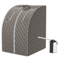 thumbnail image 1 of Patiojoy Portable Steam Sauna Spa Household Personal Sauna Tent with 9-Level Temperature &Timer Grey, 1 of 5