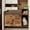 Vintage brown, variant on Babevy Large Hidden Cat Litter Box Cabinet, Double Door Enclosure Furniture with Storage Shelf, Side Table & Anti-Tracking Mat