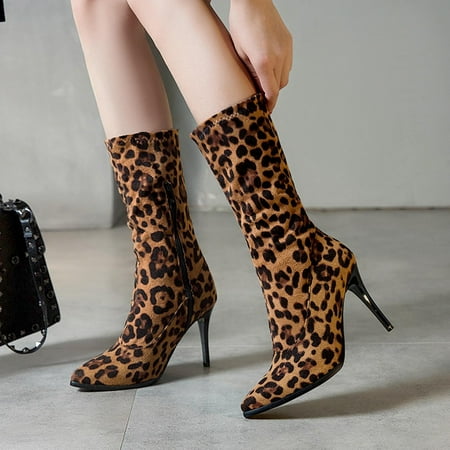 Teacher Appreciation Gifts AXXD Mid-Calf Boots Teacher Over-the-Knee Boots Ankle-High Winter Christmas Snow Boots For Women White Shoes For Women Casual Women Shoes For Clearence