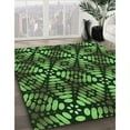 thumbnail image 3 of Ahgly Company Machine Washable Indoor Rectangle Transitional Dark Forest Green Area Rugs, 2' x 4', 3 of 7