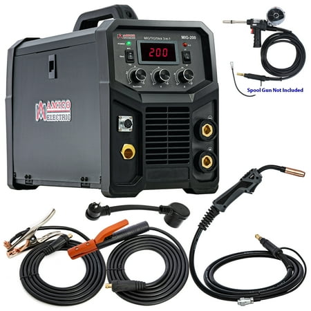 Amico MIG-200 200-Amp 3-IN-1 MIG/TIG/STICK Welder, 115/230V, 26 lbs