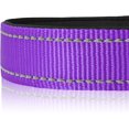 thumbnail image 4 of Reflective Dog Collar,Soft Neoprene Padded Breathable Nylon Pet Collar Adjustable for Large Dogs,Purple,L, 4 of 18