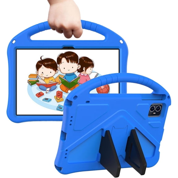 REQO Kids Case for 2025 REVVL Tab 2 10.1", Children Friendly EVA Foam Protective Stand Handle Cover for T-Mobile REVVL Tab 2 10.1 Inch Tablet