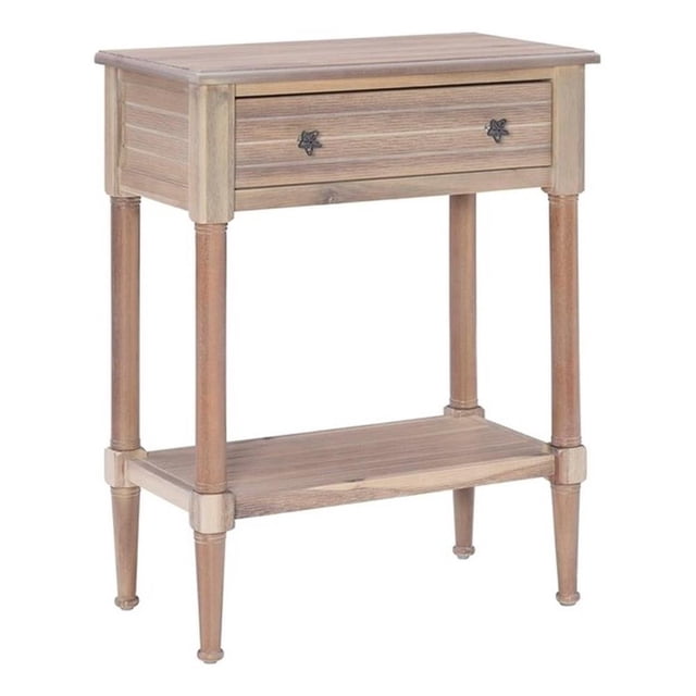 Bowery Hill Table d'Appoint Moderne / Contemporain en Bois, Naturel