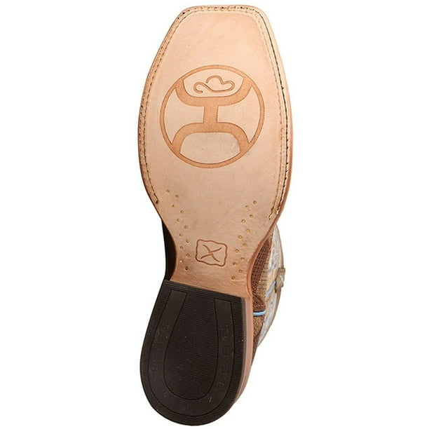 HOOEY Twisted X Mens Diamond Basketweave Cowboy Boot Square Toe