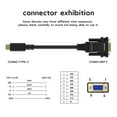 thumbnail image 4 of Adaptador conversor de cable serie USB-C a RS232 DB9 de 9 pines hembra, 4 of 9