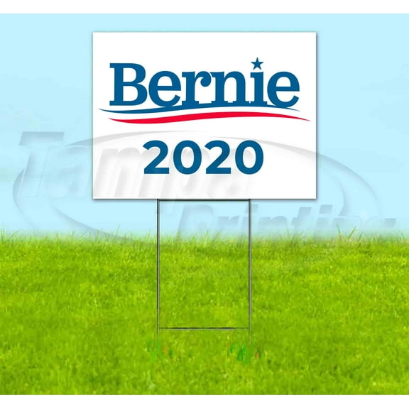 Bernie 2020 (18" x 24") Yard Sign, Includes Metal Step Stake
