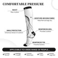 thumbnail image 2 of Qekee Cute Ghost Simple Drawing Pattern Compression Socks for Women and Men,Calf socks Sports Compression Socks, 2 of 7