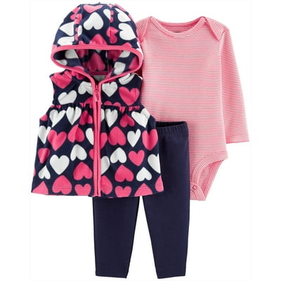 Newborn Clothes Carters Baby Girl Vest Carter's Baby Girls Heart
