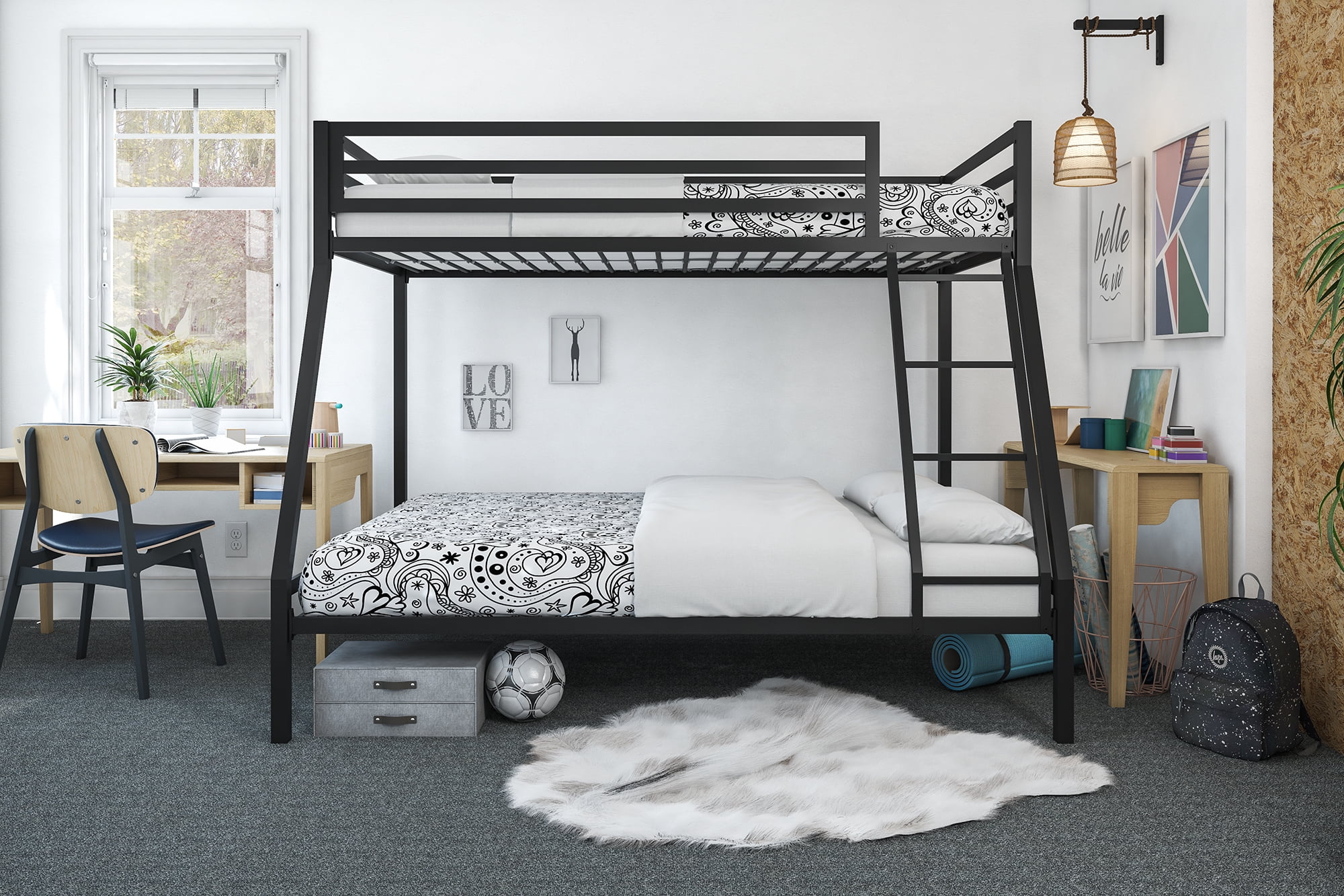 Mainstays Premium Twin Over Full Bunk Bed Multiple Colors Com