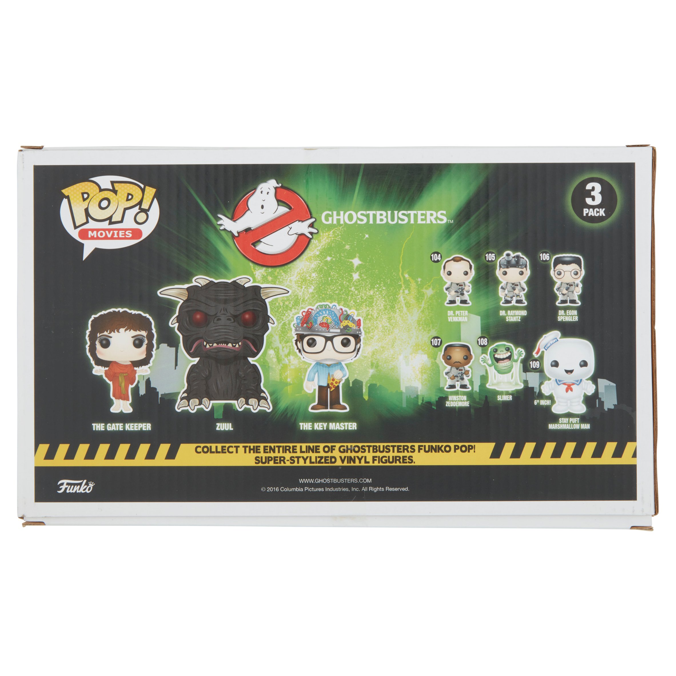 POP Movies: Classic Ghostbusters 3 Pack Walmart Exclusive, The Gatekeeper, Zuul, The Key Master - image 4 of 6