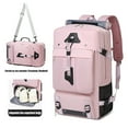 thumbnail image 4 of Travel Backpack 50L New Premium - Unisex Extra Large Laptop Backpack for Hiking, Climbing & Business Trips, Waterproof,Pink, 4 of 21