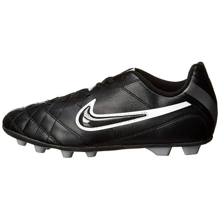 NIKE JR TIEMPO RIO INTERCHANGE FG-R Youth Soccer Cleat Black White Grey ...