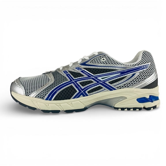 ASICS GEL-DS Trainer 14 White Silver Blue Men's Running Shoes 1203A607-103, Men's U.S. Shoe Size 9
