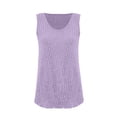thumbnail image 2 of yunLCZ Square Neck Tank Top Women's 2025 Spring Hottest Garden Collar Casual Sleeveless Solid Color Knitted Vest Women Summer Sleeveless Tops, 2 of 4