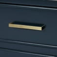 thumbnail image 3 of Ariel Stafford 60 Inch Single Oval Sink Bathroom Vanity With Carrara White Quartz Countertop 1.5 Edge In Midnight Blue, 3 of 9