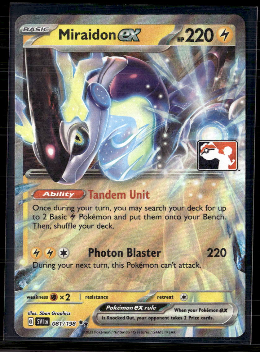 2023 Scarlet & Violet Miraidon EX Holo Double Rare RR #81/198
