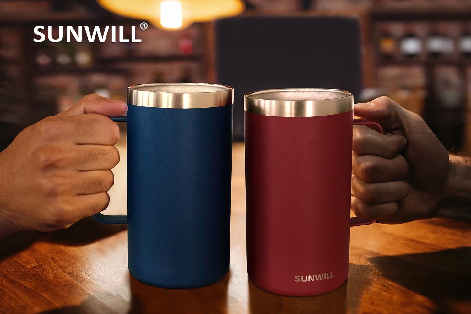 Sunwell, Dining, Sunwill Vacuum Insulated Brown Coffee Mug Hotcold