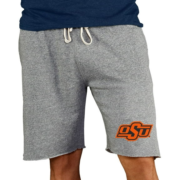 Men's Concepts Sport Gray Oklahoma State Cowboys Mainstream Terry Shorts