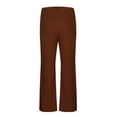 thumbnail image 2 of Chiccall Mens Pants Relaxed Stretch Classic Flared 70s Style Bell Bottom Pants Coffee XL, 2 of 5