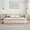 Beige + Chenille + Queen, variant on King Size Elegant Chenille Upholstered Bed, Checkerboard Design, Beige