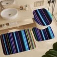 thumbnail image 5 of 3D Abstract Lines Shower Curtain Home Decor, Polyester Cotton Fabric Waterproof Modern Bath Curtain with 12 Hooks 72x72 Inch, 5 of 7
