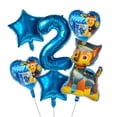 thumbnail image 4 of Juego de 6 globos de la Patrulla Canina, Chase Skye, película de aluminio, globos digitales, decoración de cumpleaños para niños, globos, juguetes, suministros para fiestas para niños y niñas, 4 of 5