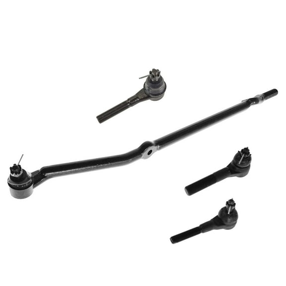 TRQ 4 Piece Kit Inner Outer Tie Rod End Drag Link Set for Jeep XJ MJ Truck SUV PSA55401