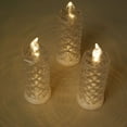 Efavormart 3 Pack | 6" Warm White LED Rose Halo Battery Operated Candle ...
