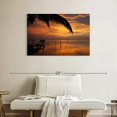 thumbnail image 2 of Elephant Stock Beach Sunset In Belize Wall Art - Horizontal Canvas Wall Art - Living Room Wall Decor - Beach Canvas - Orange And Brown Decor - 39" x 26", 2 of 8