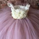 thumbnail image 2 of Vestido de tul con tutú para niña de las flores, largo hasta los tobillos, para niña, de princesa, para fiesta de boda, desfile de niños, 2 of 5