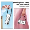 thumbnail image 4 of Allytechgroup Phone Case for Apple iPhone 17 Pro, Shockproof Clear iPhone 17 Pro Case with Corner Protection, Hand Wrist Strap Case Compatible with MagSafe iPhone 17 Pro Cover, Black, 4 of 7