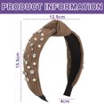 thumbnail image 2 of Diademas para mujer,Diademas para mujer,Diademas para mujer Diademas,Diadema ancha anudada,Diadema superior adornada con joyas,Diadema elegante para el cabello para mujer, 2 of 6