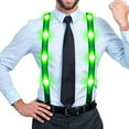 thumbnail image 6 of LINLIN LED Suspenders,Back Suspenders LED Light Suspenders Neon Stripe Light Up LED Suspenders Y Shape Suspenders Battery, 6 of 7