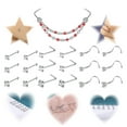 thumbnail image 5 of ZS&nbsp;11Pcs/Set Red Beads Nose&nbsp;Chain&nbsp;Piercing&nbsp;Across&nbsp;Nose&nbsp;Stud Cubic Zirconia L Shape Nose&nbsp;Rings, 5 of 5