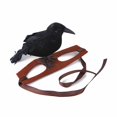 thumbnail image 3 of Pet Tiara With A Crow On Head Realistic Decoration For Halloween, 3 of 4