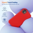 thumbnail image 3 of Compatible with iPhone 11 Phone Case,  Liquid Silicone Gel Rubber Full Body Drop Protection Shockproof Cover Phone Case for iPhone 11 6.1 inch（Red）, 3 of 13