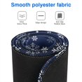 thumbnail image 3 of Long Mouse Pads for Desk,Dark Blue Christmas Snowflake Pattern Desk Mats on Top Of Desks, Desk Mouse Pad Extra Large with 3mm Non-Slip Base and Stitched Edge for Gaming,Office,Work,Home 47.3x23.6in, 3 of 5