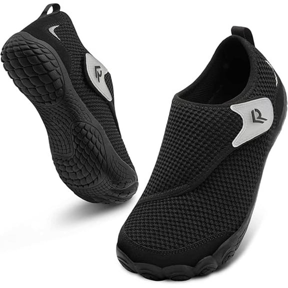 Leisfit Women Men Wide Diabetic Barefoot Shoes Adjustable Walking Sneakers