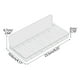 thumbnail image 2 of Estante flotante de acrílico transparente | Organizador de pared plegable e invisible para baño, cosméticos y toallas | Montaje adhesivo sin taladro, 2 of 4