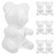 thumbnail image 1 of Kit de manualidades para hacer 7 osos de espuma blanca, osos de espuma en blanco, modelos de osos blancos, accesorios para manualidades, decoraciones de osos de espuma., 1 of 7