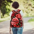 thumbnail image 6 of Lightweight Backpack Roses School Bag Travel Laptop Daypack for Men Women Casual Rucksack, 6 of 6
