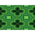 thumbnail image 1 of Ahgly Company Indoor Rectangle Patterned Deep Emerald Green Area Rugs, 2' x 5', 1 of 6