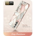thumbnail image 4 of i-Blason Cosmo Series Case for Samsung Galaxy S21 5G (2021 Release), Slim Stylish Protective Bumper Case Without Built-in Screen Protector, Marble, 6.2", 4 of 6