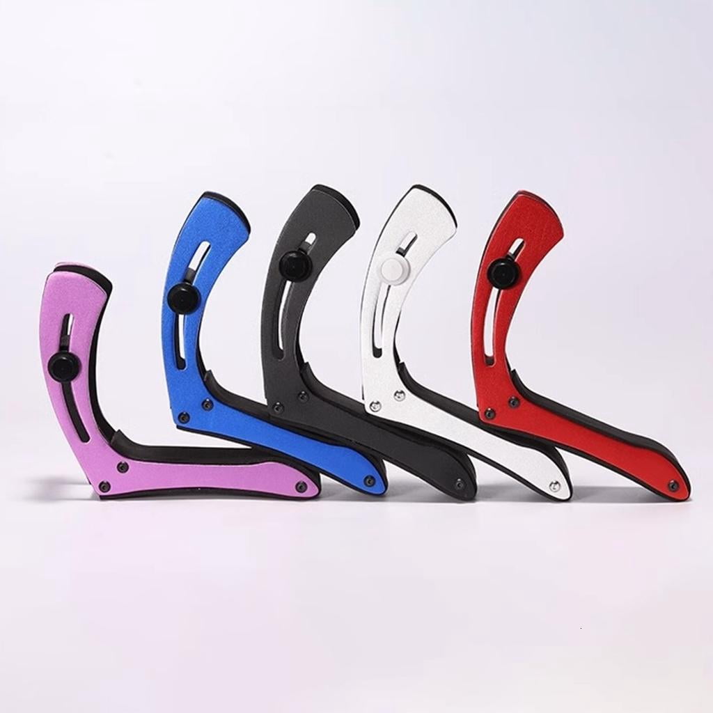 Yihuala Professional Electric Guitar Lap Aluminum Alloy Guitar Legs Holder with Soft Padding For Instrument Protections