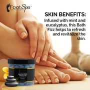 FOOTSPA - Bath Fizz, Mint & Eucalyptus - Relaxing Aromatherapy - 42 Ounces