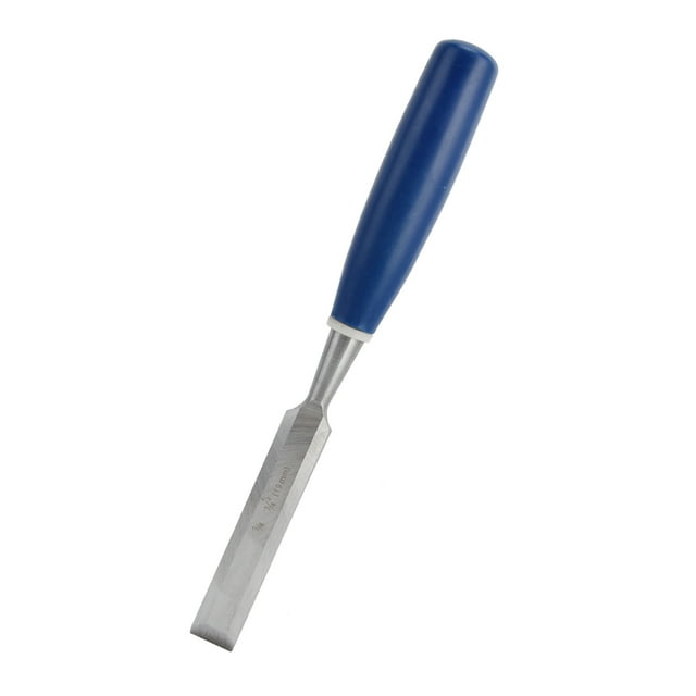 CHICIRIS Wood Chisel,2pcs Wood Chisels High Hardness Wood Carving Chisel Set with Blue Handle for Woodworking Flat Chisel Slotting Chisel,Wood Chisel Tool