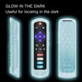 thumbnail image 3 of Silicone Remote Control Case Cover for Roku Steaming Stick (3600R) / TCL Roku TV RC280 Remote Controller, Light Blue Glow, 3 of 8