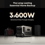 Anker SOLIX F3000 Portable Power Station, 3,072Wh Solar Generators for Home Use, Power Outages, Camping, RVs, Emergencies